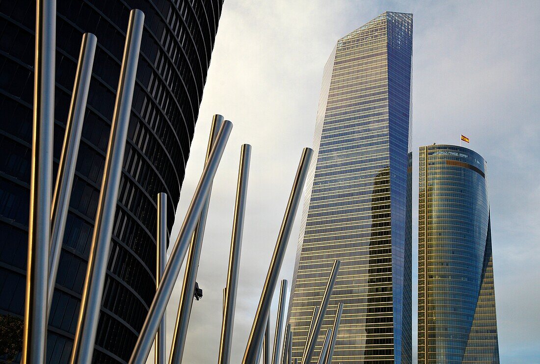 CTBA, Geschäftsviertel Cuatro Torres, Madrid, Spanien.