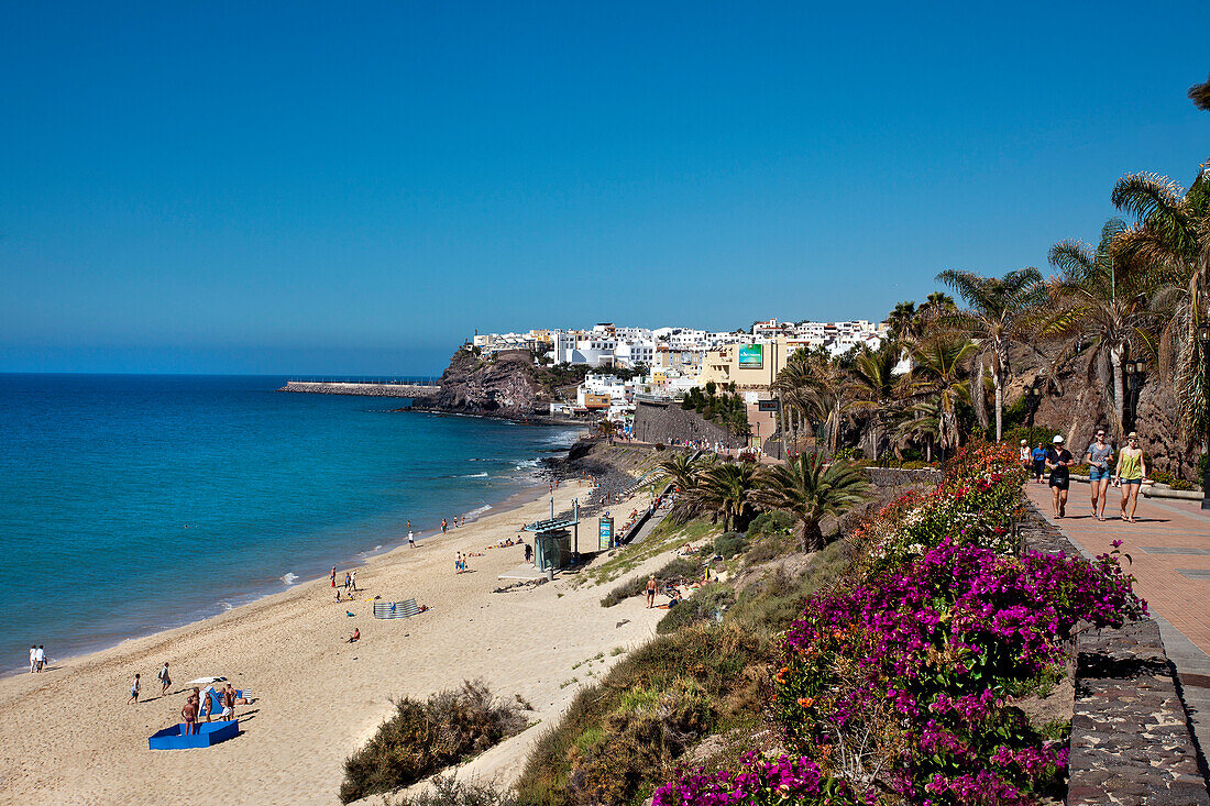 Promenade, Morro Jable, Jandia Halbinsel, Fuerteventura, Kanarische Inseln, Spanien