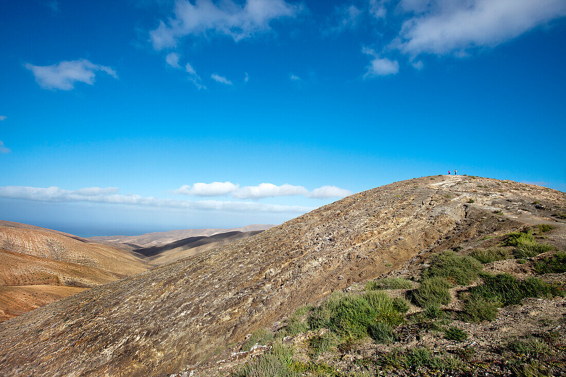 Blick vom Degollada del Viento, Fuerteventura, Kanarische Inseln, Spanien
