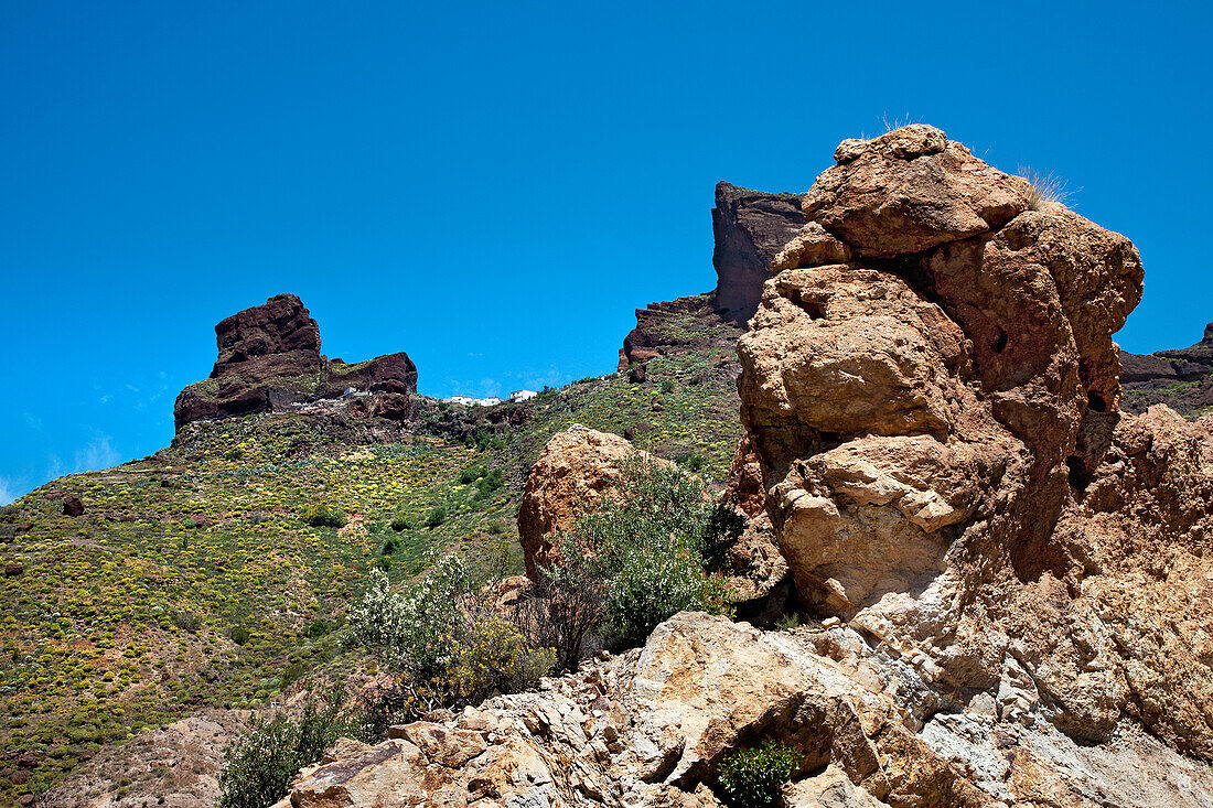 Dorf El Roque, Gran Canaria, Kanarische Inseln, Spanien