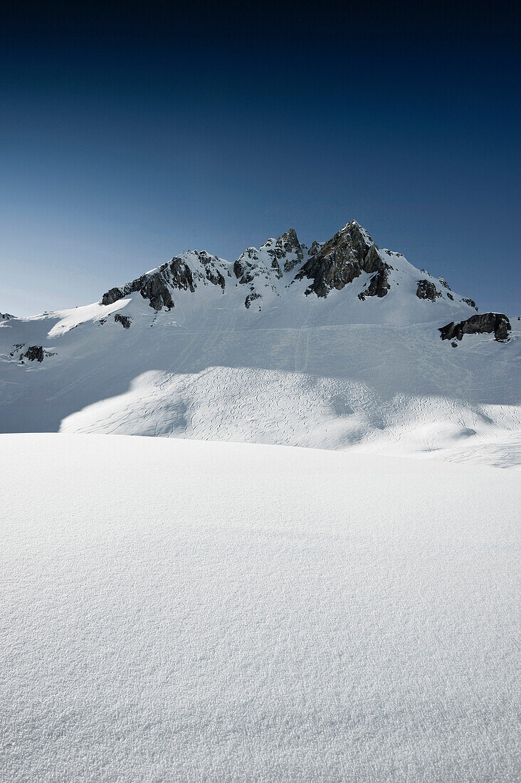 Snow-capped mountains, Tignes, Val d Isere, Savoie department, Rhone-Alpes, France