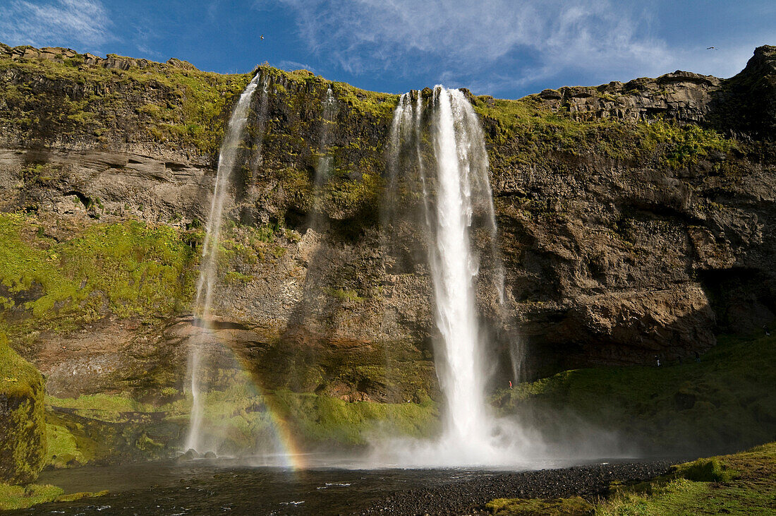 Wasserfall, Seljalandsfoss, Island, Skandinavien