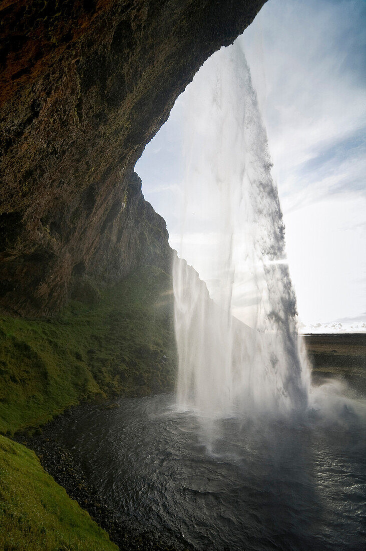 Waterfall, Seljalandsfoss, Iceland, Scandinavia, Europe