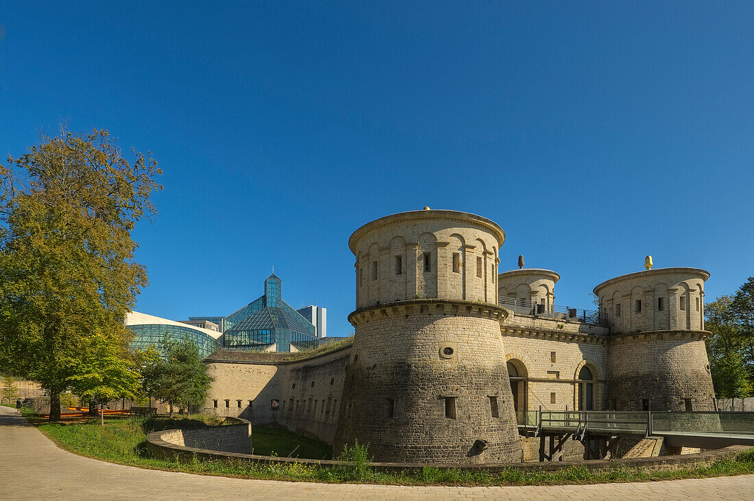 Fort Thüngen im Sonnenlicht, Luxemburg, Luxemburg, Europa