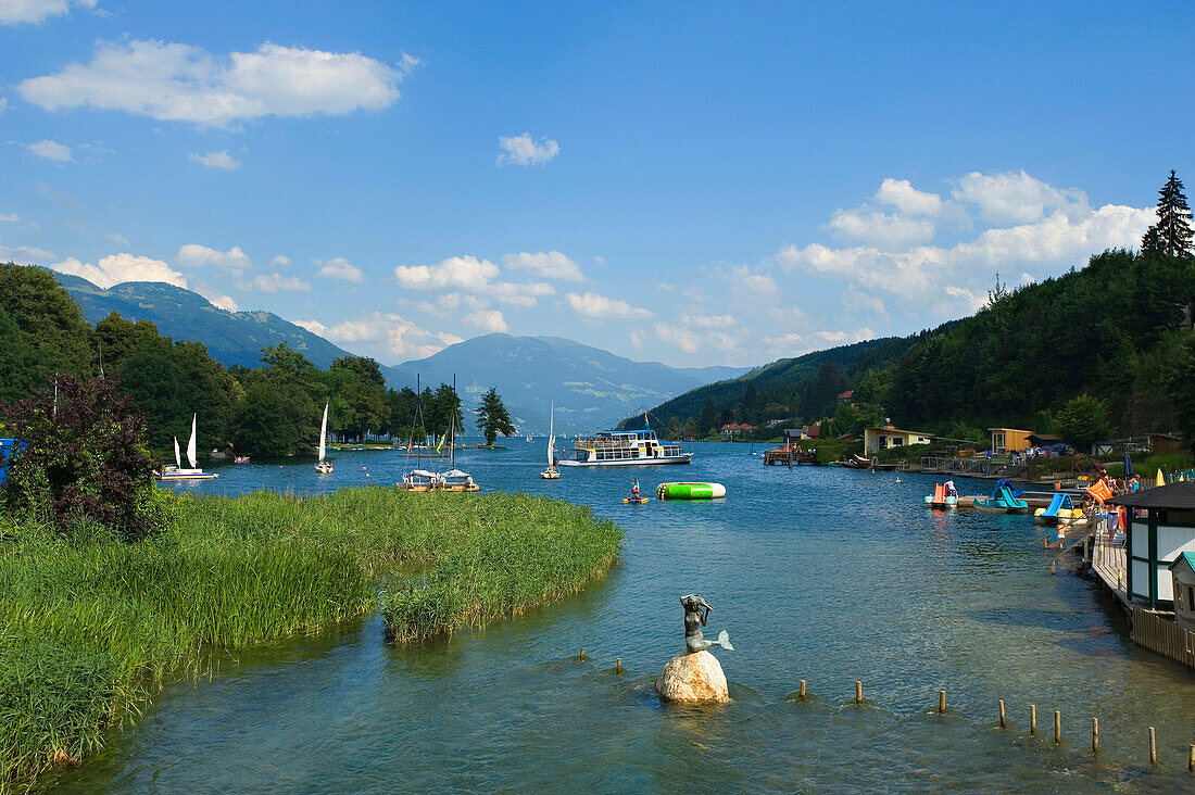Western bank of the lake Millstatter, Spittal, Carinthia, Austria