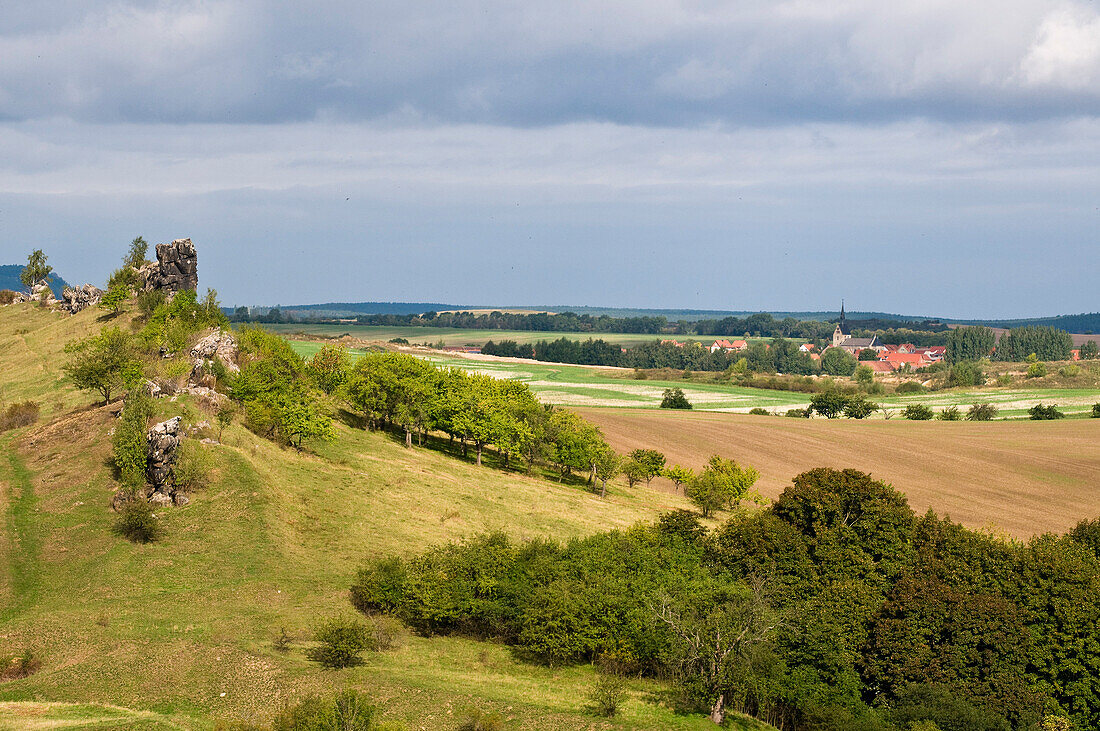 Devils Wall near Thale, Harz, Saxony-Anhalt, Germany