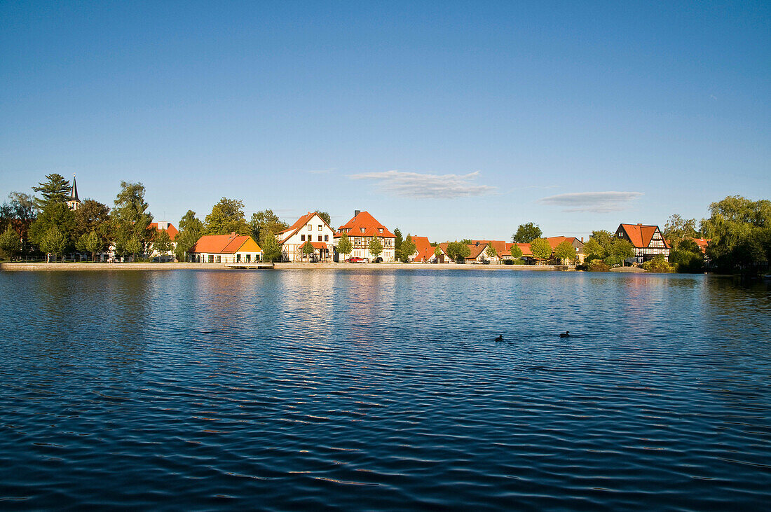 Forellenteich, Ilsenburg, Harz, Sachsen-Anhalt, Deutschland