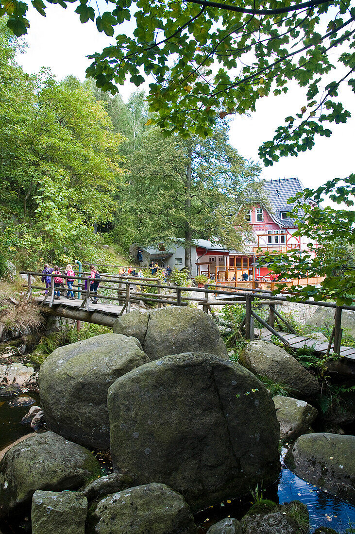 Mountain inn Steinerne Renne, Harz, Saxony-Anhalt, Germany