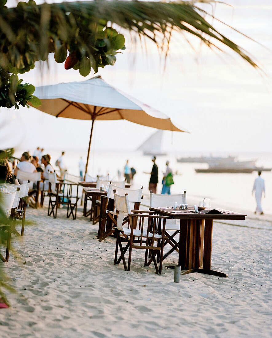 Bar and Restaurant at Forodhani city beach, Stone Town, Zanzibar, Tanzania, East Africa