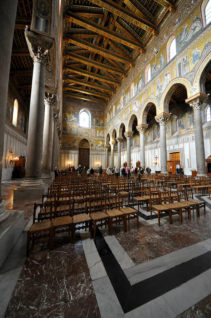 In the cathedral of Monreale,  Monreale, near Palermo, Sicily, Italy