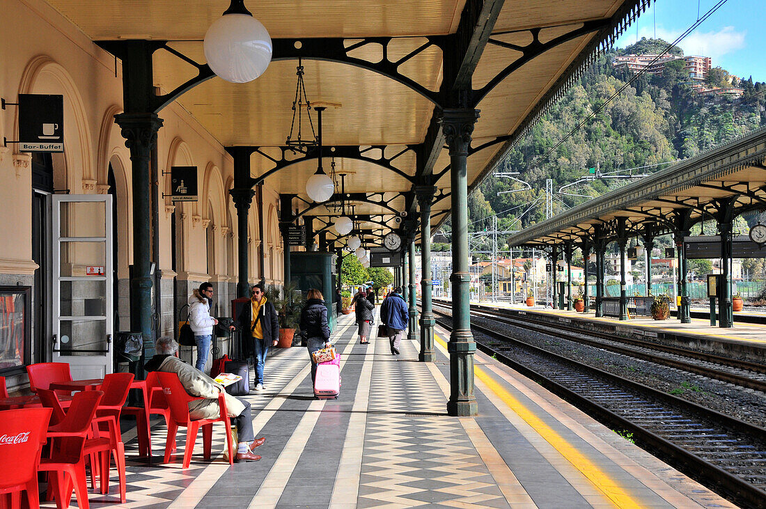 Trainstation of Taormina, Naxos, Sicily, Italy, Taormina, eastcoast, Sicily, Italy