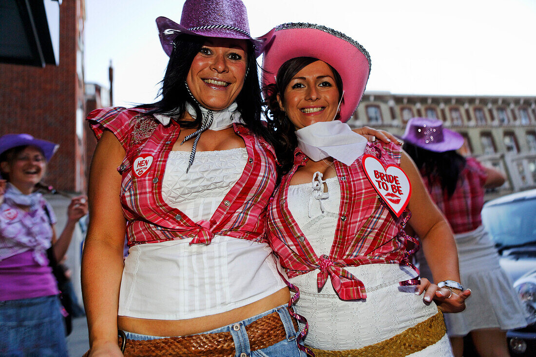 Women at a hen night, London, England, United Kingdom, Great Britain, Europe