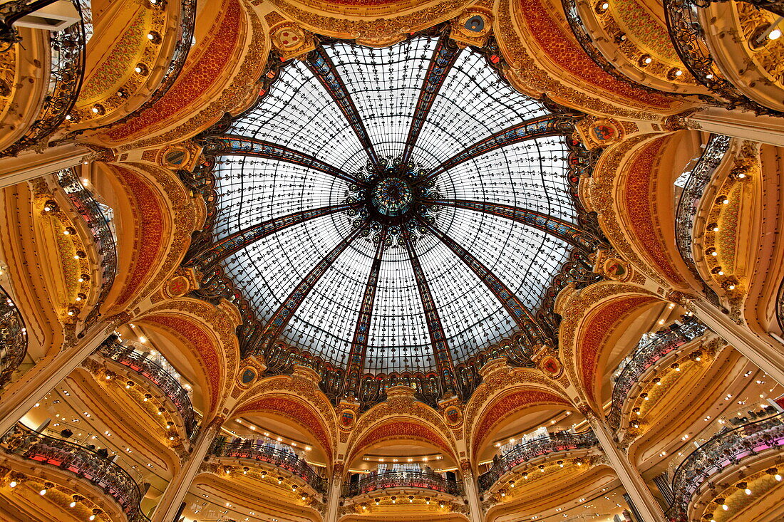 Glass dome, Galeries Lafayette, Paris, France, Europe