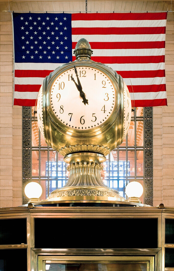 Clock in Grand Central Station, New York, New York, United States