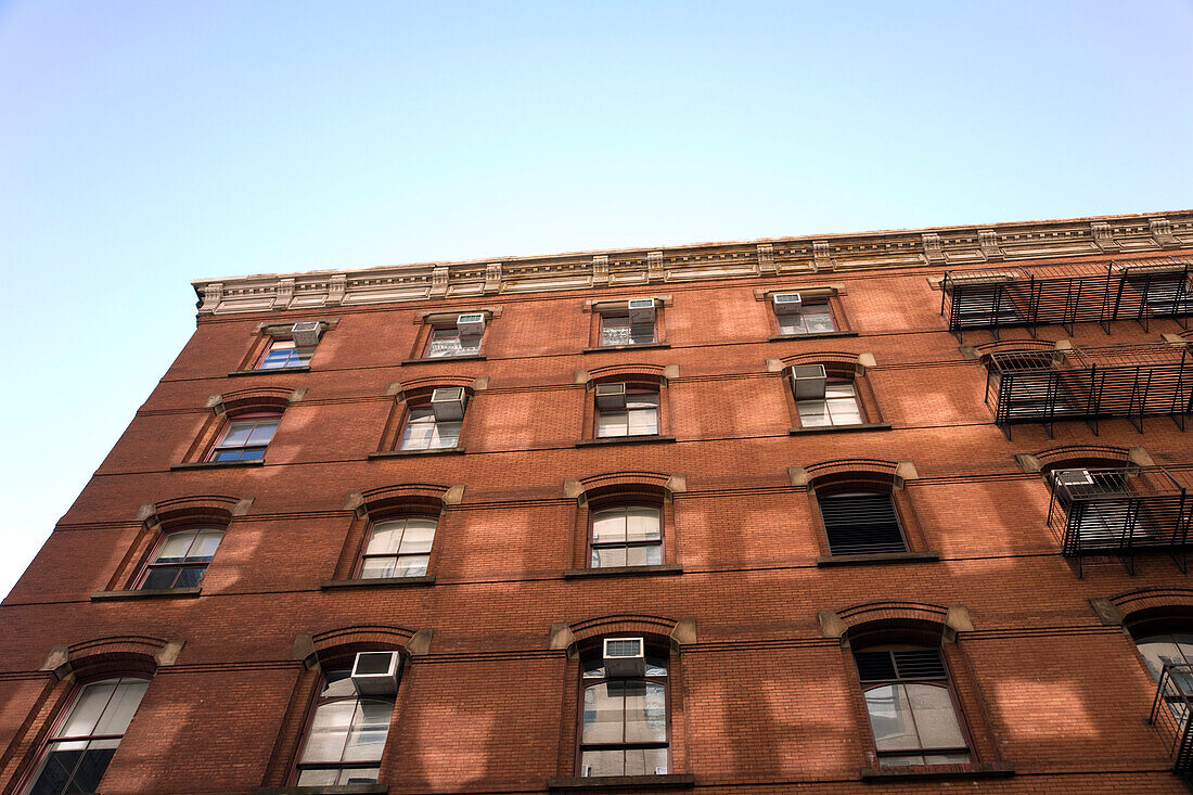 Apartment Building, Low Angle View, New York City, USA