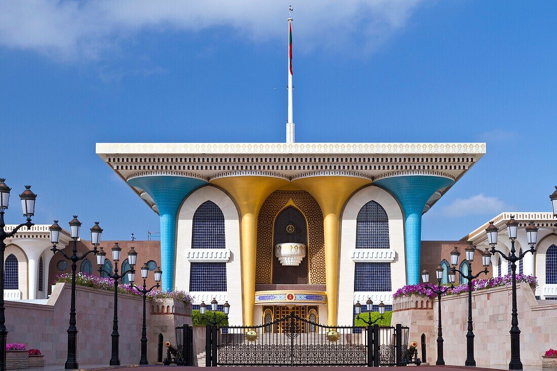 The Al Alam Royal Palace in Muscat, Oman