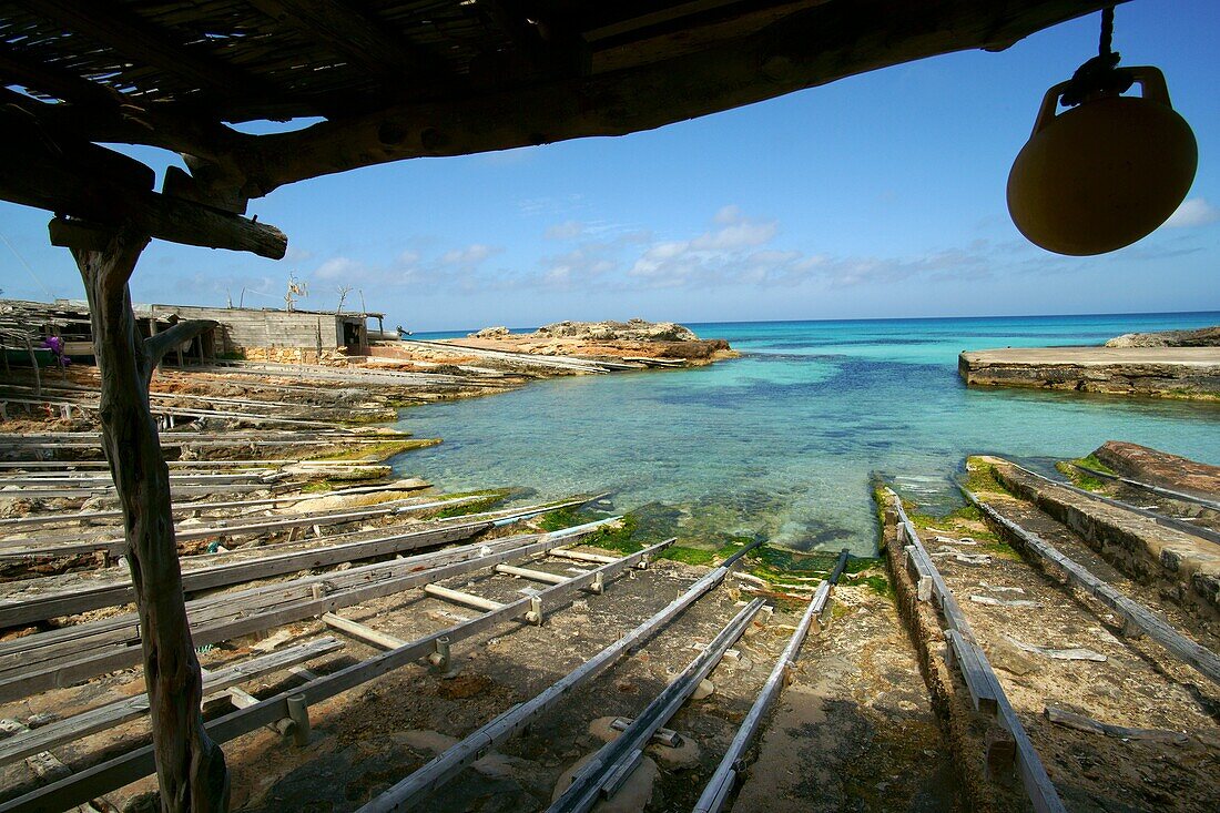 Caló de Sant Agustí Pitiusas Formentera Balearische Inseln Spanien