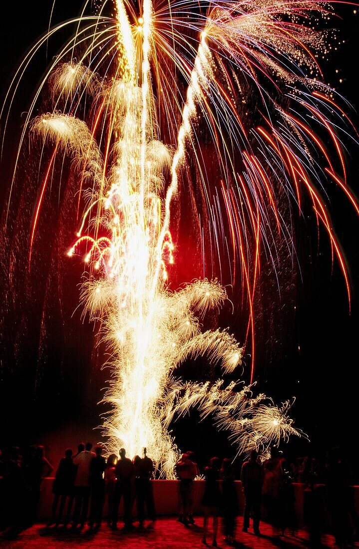 Feuerwerk Sa Rapita Spanien Balearen Mallorca Campos Migjorn