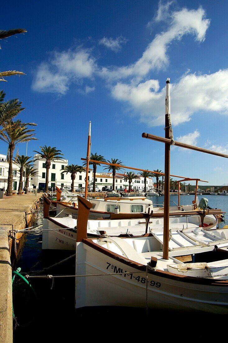 Hafen von Fornells Bahia de Fornells Menorca Balearen Spanien