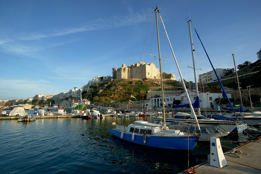 Puerto de Mahon Church of Sant Francesc Menorca Biosphere Reserve Balearic Islands Spain