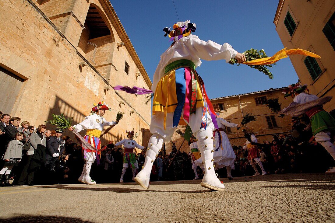 Tanz der Cossiers Algaida Es Pla Mallorca Balearische Inseln Spanien