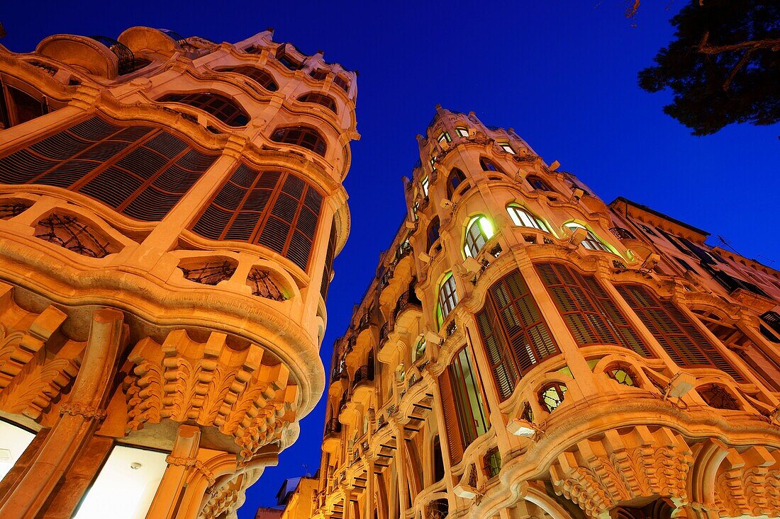 Modernist building, Can Casasayas, years 1908-1911, Palma, Mallorca, Balearic Islands, Spain