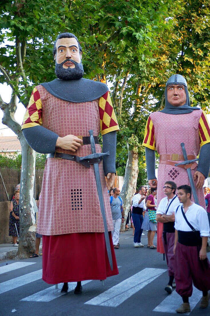 Son Sardina, Party der Giganten und großen Köpfe Palma Mallorca Balearen Spanien