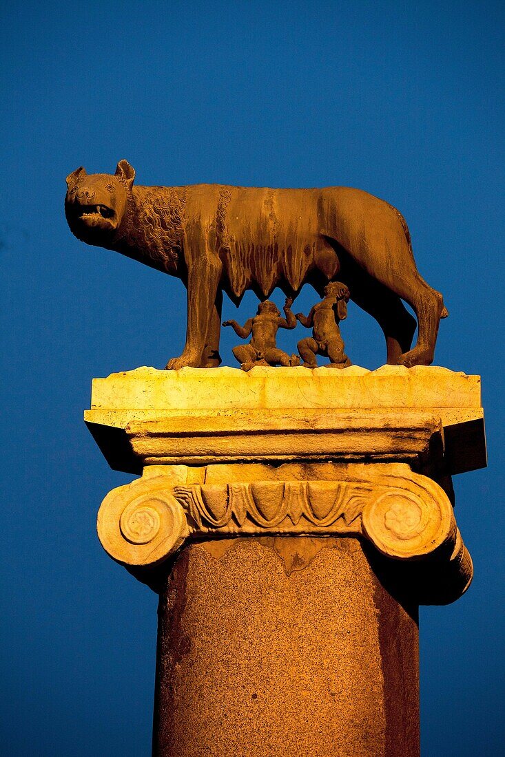 Rome  Piazza Campidoglio The Capitoline Wolf, symbol of Rome