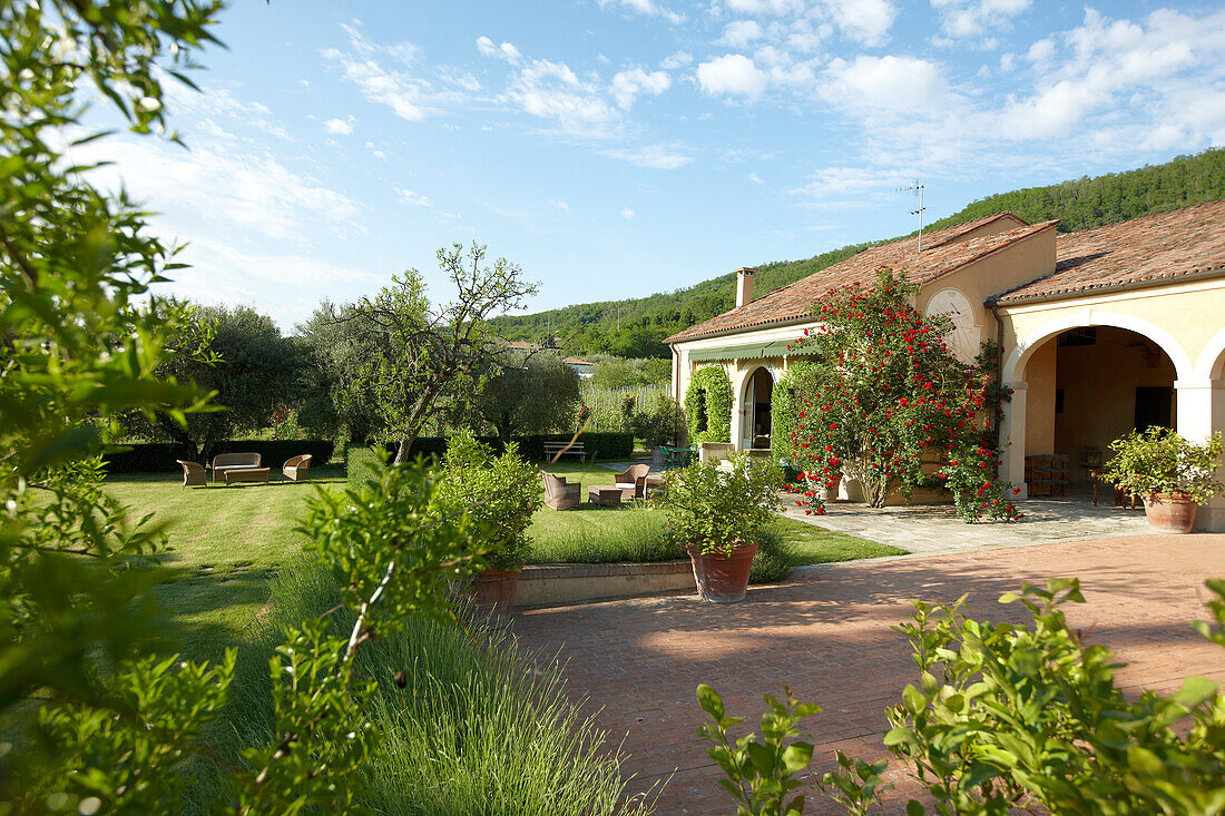 Garten des Weingut und Agriturismo Ca' Orologio, Venetien, Italien