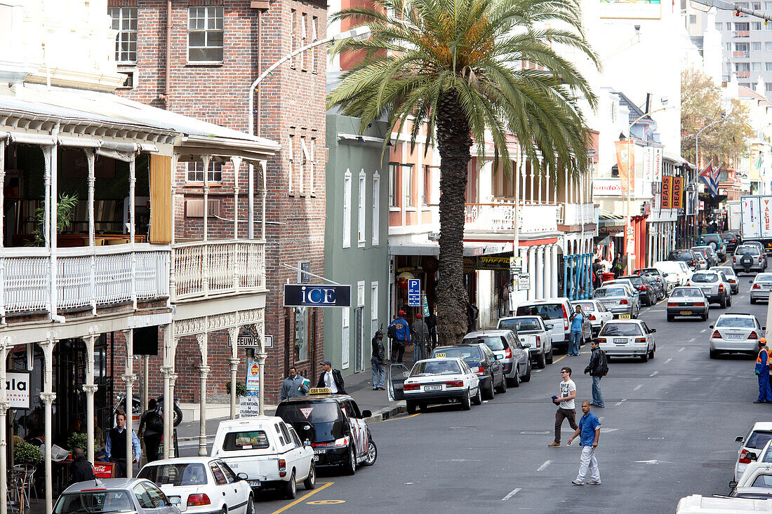 Blick auf die Long Street, City Centre, Kapstadt, Südafrika, Afrika