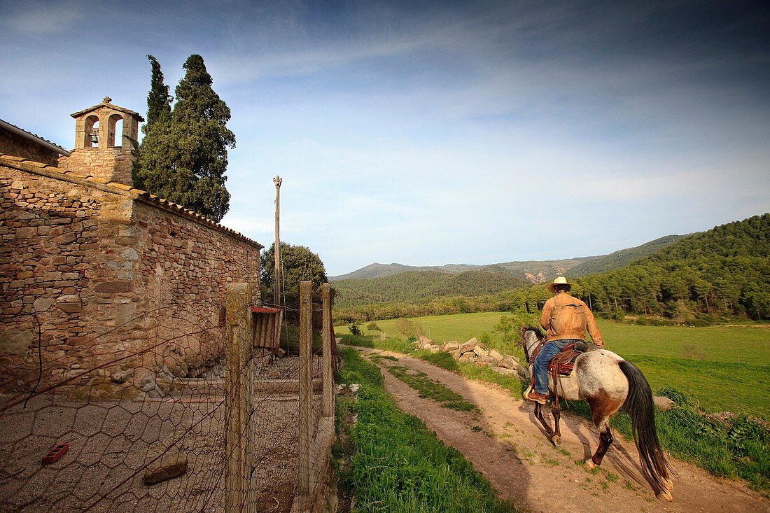 Sant Vicenç de Vilarasau, Mas de Sau, Santa Maria d´Oló, Bages, Catalunya, Spain