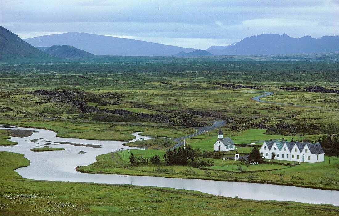 Iceland, World Heritage Site, Thingvellir, The site of the first Icelandic Parliament or Althing