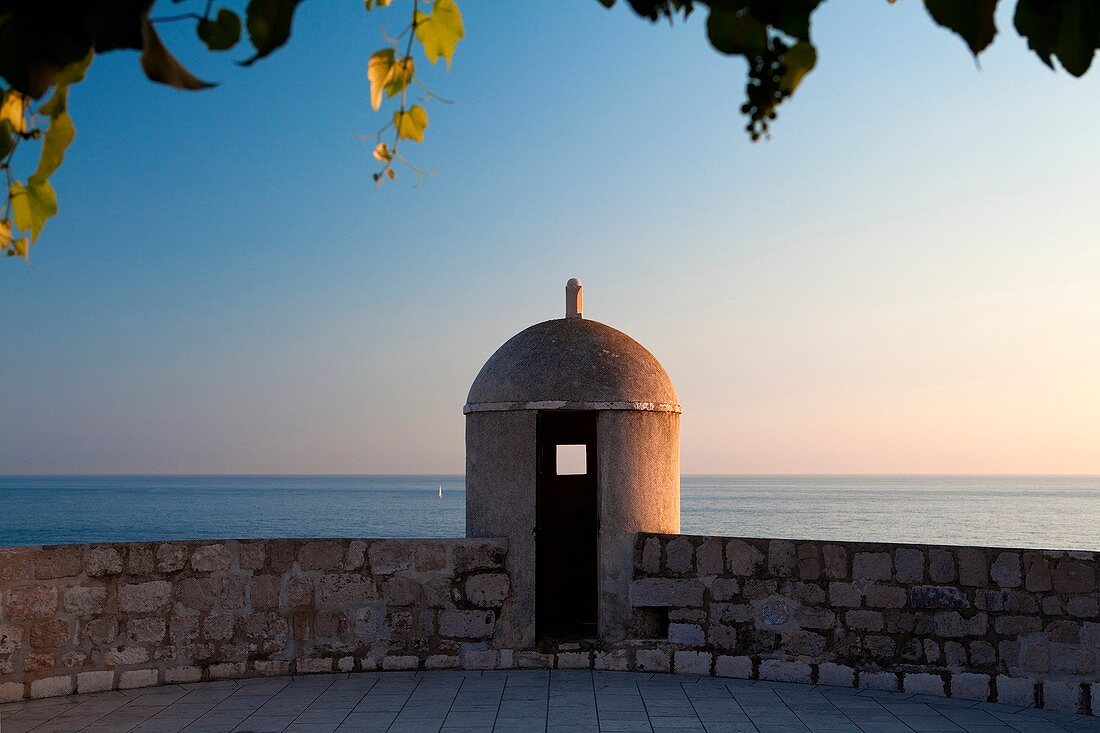 A tower of the Old Town of Dubrovnik Croatia