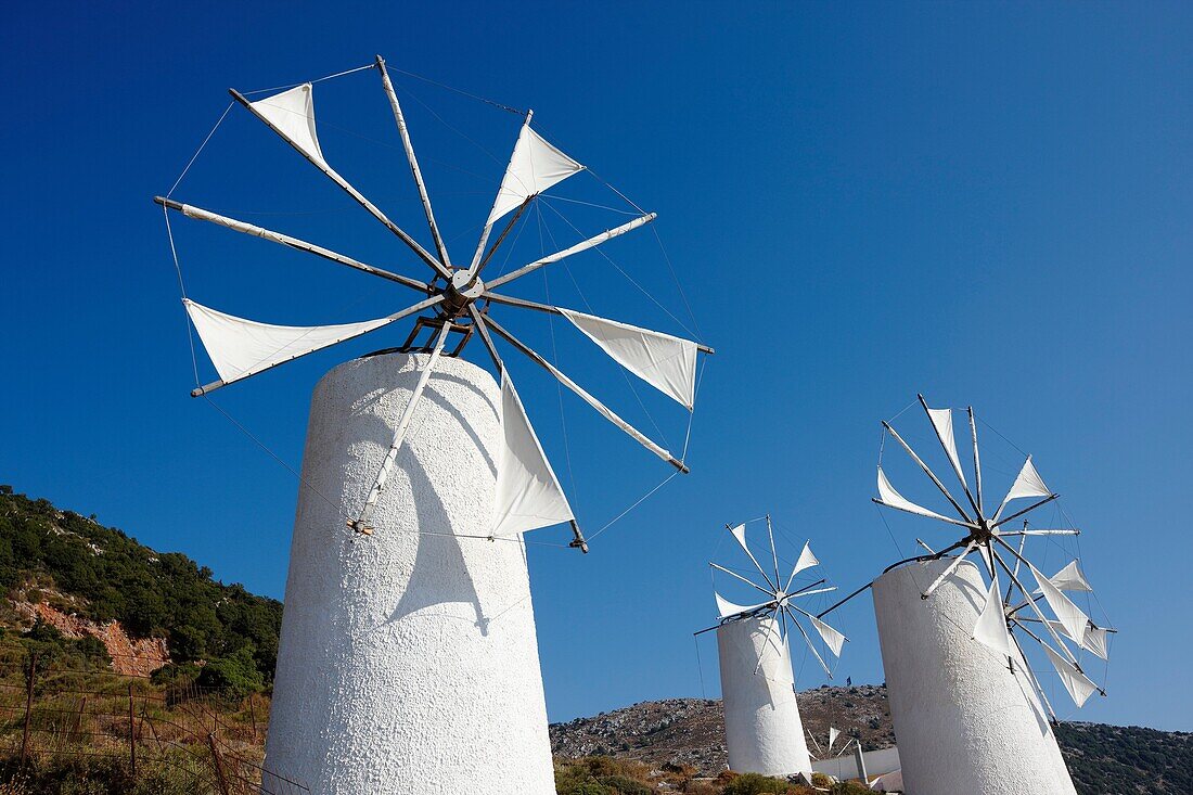 Windmills  Lasithi Plateau, Crete, Greece