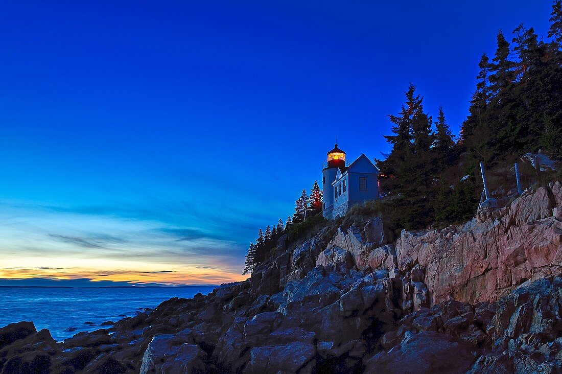 Bass Harbor Light, Bass Harbor, Acadia National Park, Maine, ME, USA