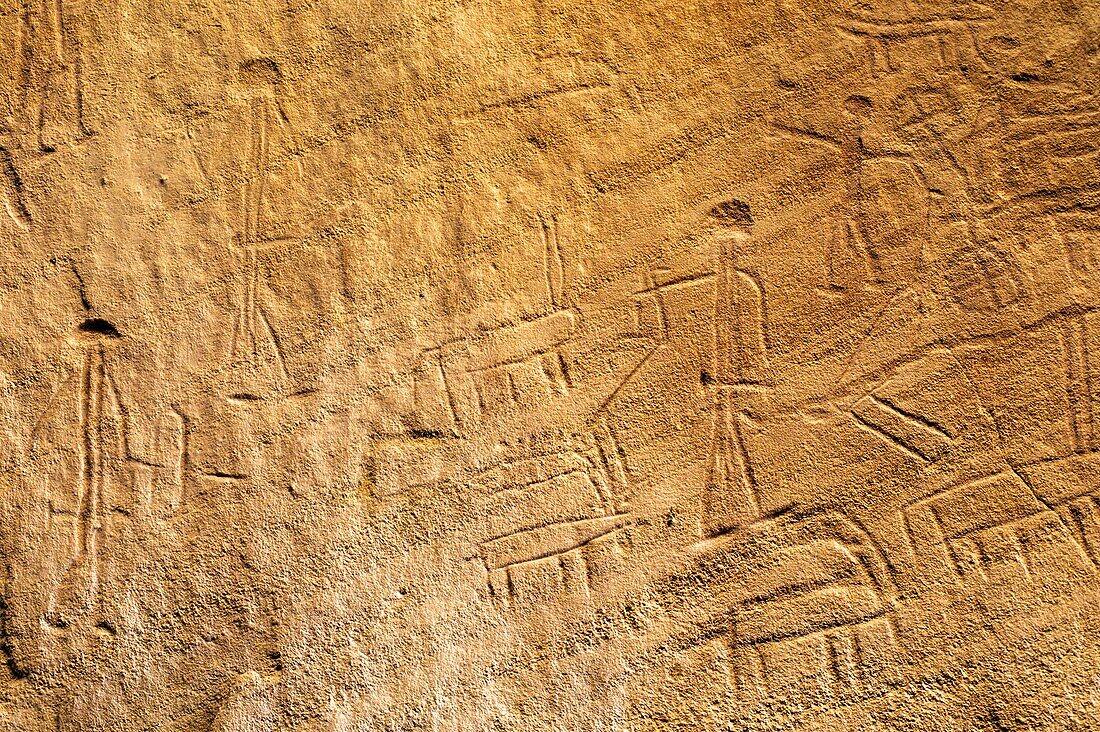 the Chariots, Felszeichnungen aus ägyptischer Zeit, Negev, Israel, Naher Osten, Westasien