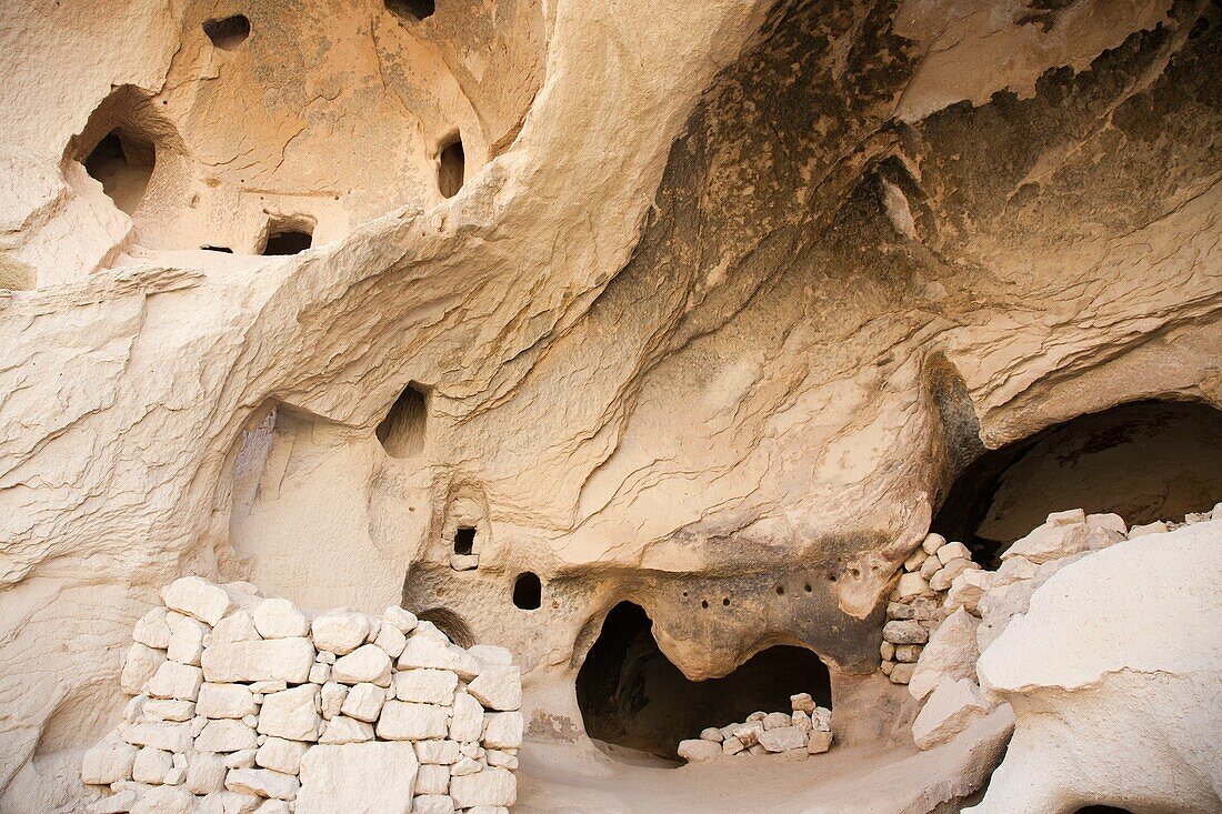geological formations, zelve open-air museum, cappadocia, anatolia, turkey, asia