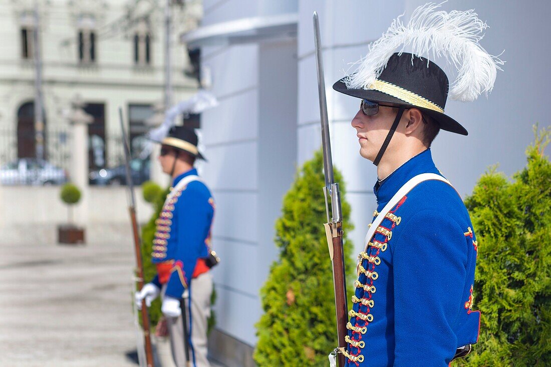 Guards at the Entrance of the Presidential Palace, Bratislava, Slovakia