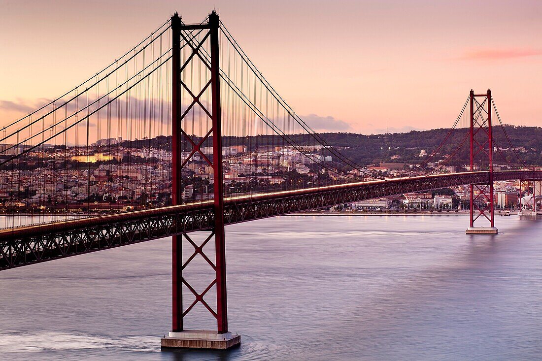 25th of April Suspension Bridge in Lisbon, Portugal
