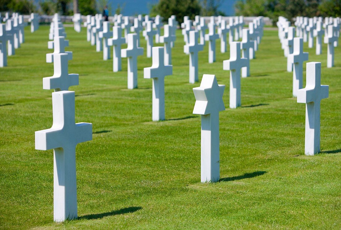 American Military Cemetery, Omaha Beach, Colleville-sur-Mer, Normandy, France