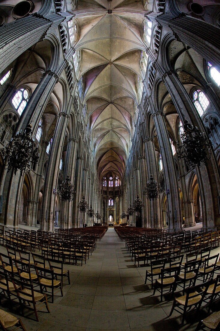 interior of Cathedral Saint-Étienne, Bourges, Centre, France