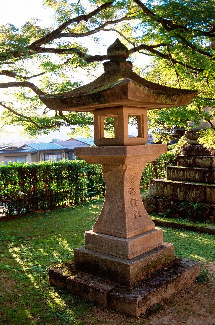 Stone lantern, Takayama, Japan