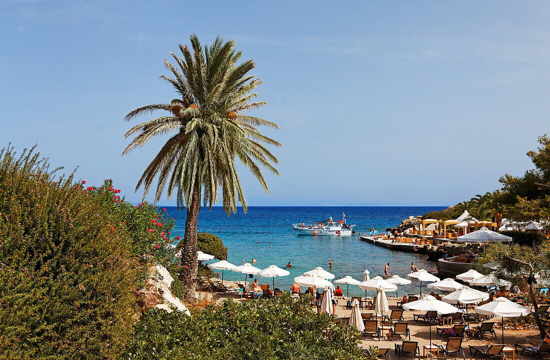 Spa at Kalithea in the sunlight, Rhodes, Dodecanese Islands, Greece, Europe