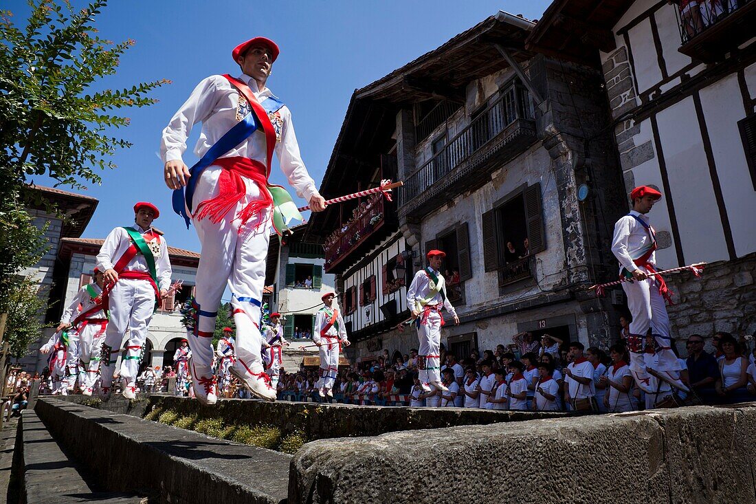 Festividad de San Fermin, Lesaka - Lesaca, Pirineo Navarro, Navarra.