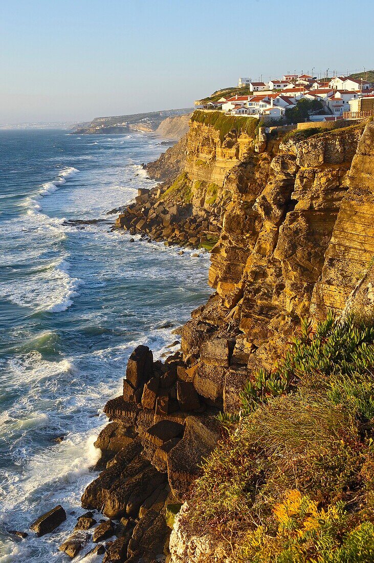 Azenhas do Mar, Lisbon district, Sintra coast, Portugal, Europe.