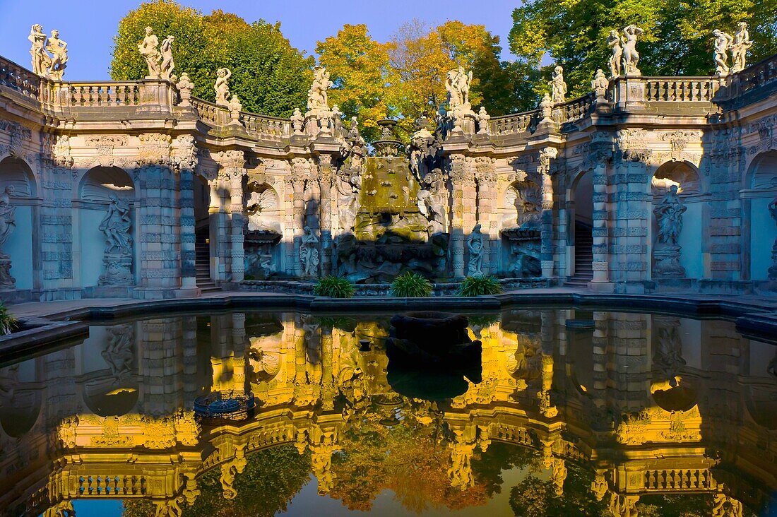 Nymphs Pool, the Zwinger, Dresden, Saxony, Germany