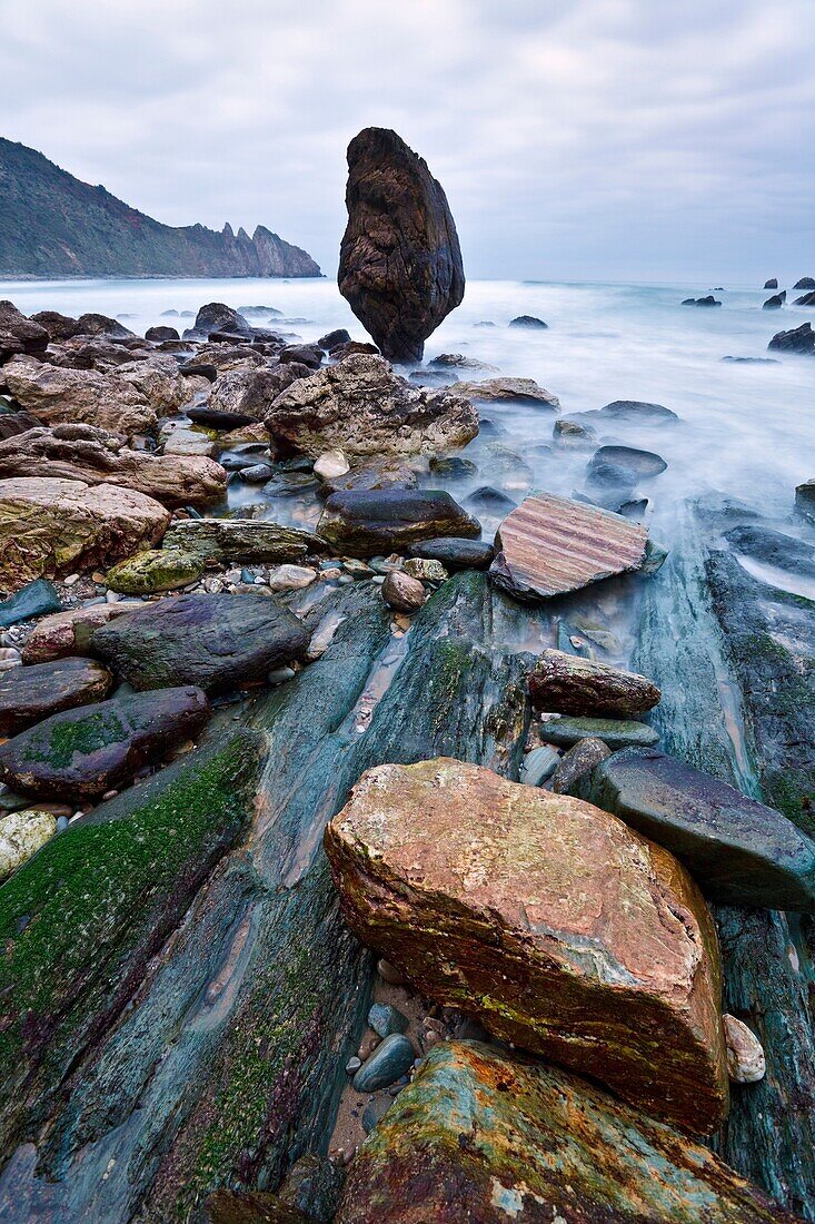 Aguilar, Asturias, beach, Spain, N68-1264411, AGEFOTOSTOCK