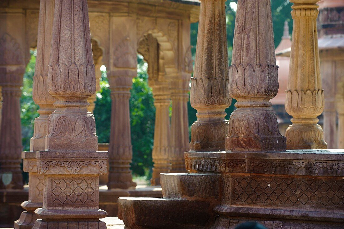 Mandore Temple, Columns, Jodhpur, Rajasthan, India