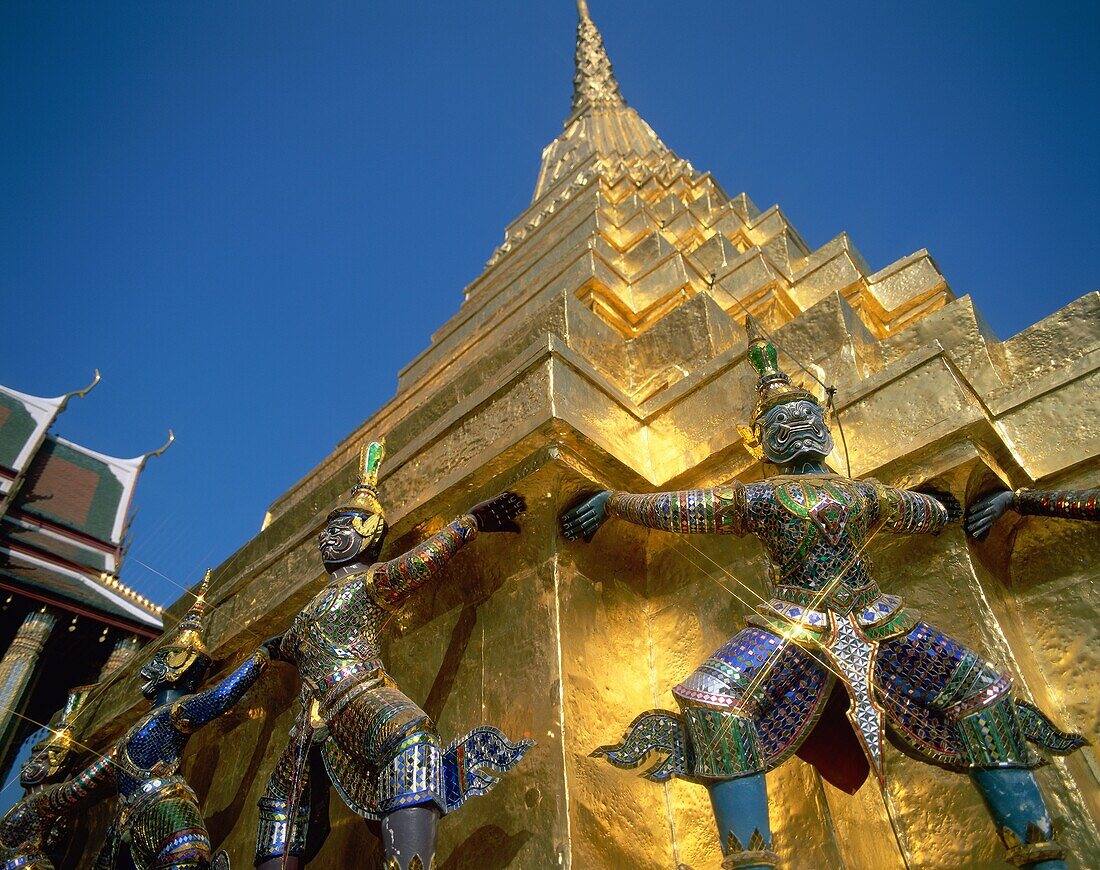 Asia, Bangkok, Statue, temple, Thailand, Asia, Wat. Asia, Bangkok, Holiday, Keo, Landmark, Pra, Statue, Temple, Thailand, Tourism, Travel, Vacation, Wat