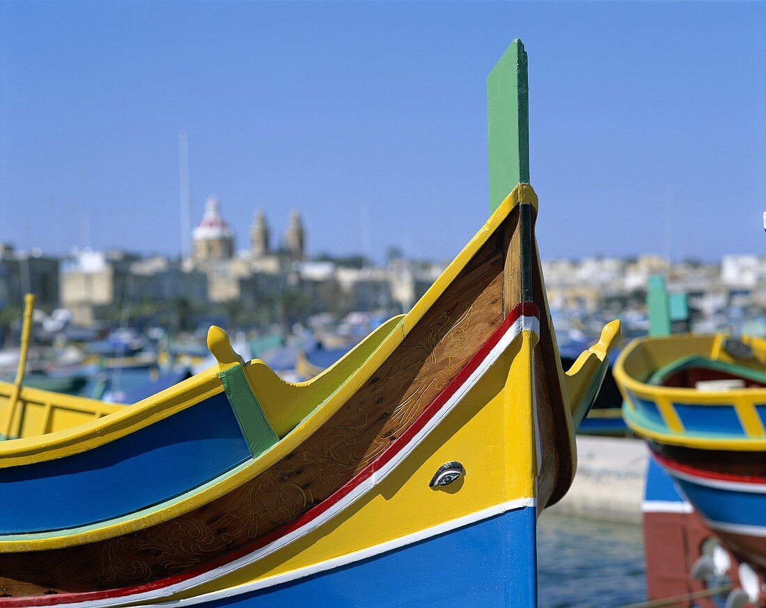 Fishing Boats, Malta, Marsaxlokk, . Fishing boats, Holiday, Landmark, Malta, Marsaxlokk, Tourism, Travel, Vacation